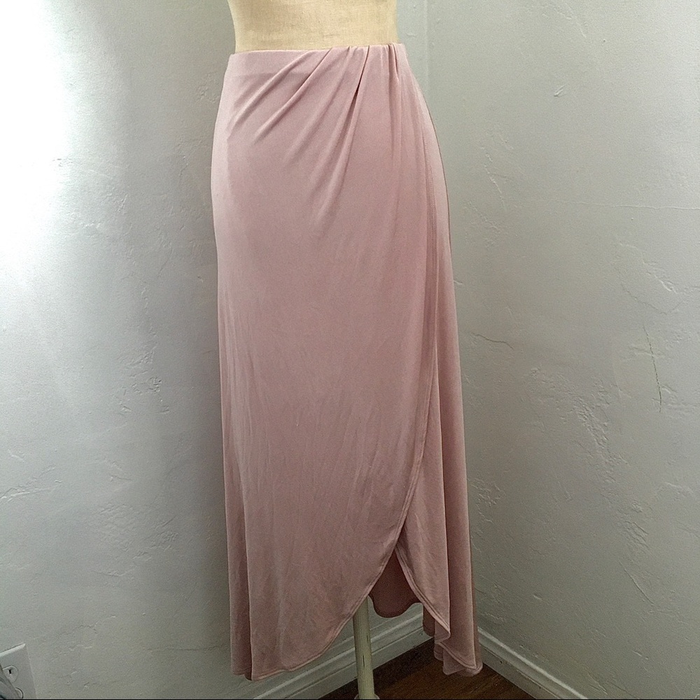 Dusty pink free people skirt